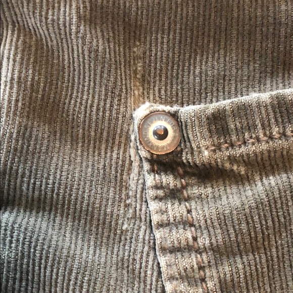 Men’s 7 for All Mankind Vintage Distressed tobacco brown button corduroy jeans - Picture 7 of 8